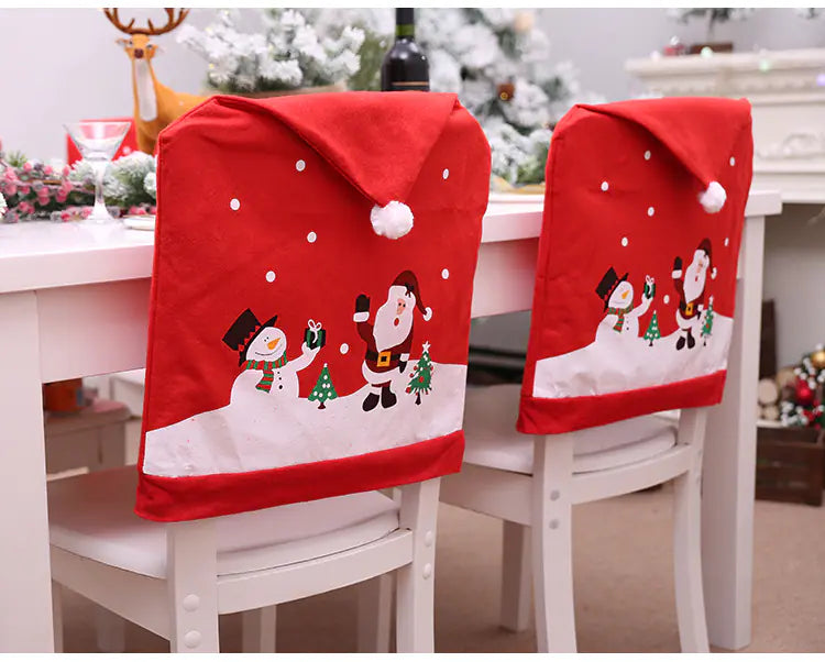 Christmas Snowman Chair Covers