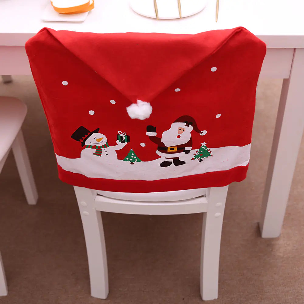 Christmas Snowman Chair Covers