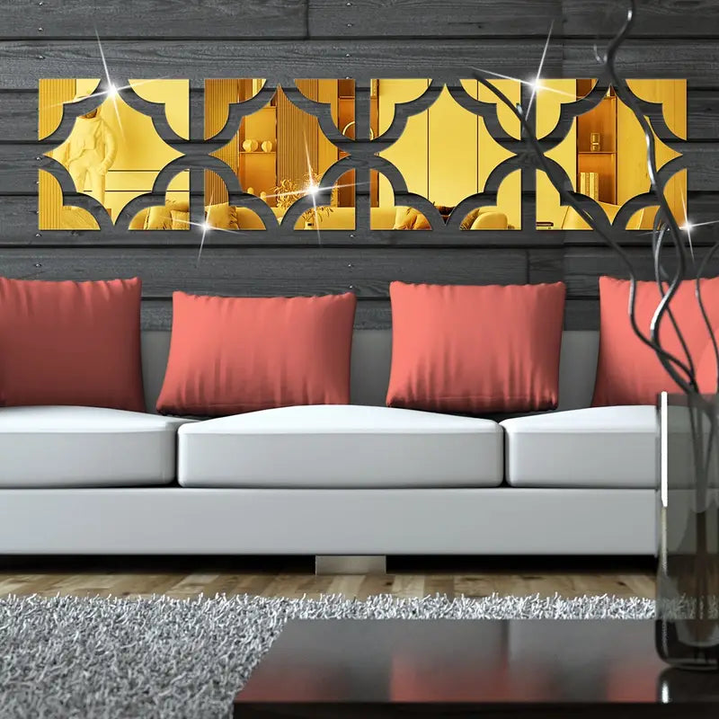 Shatterproof Acrylic Mirror Decorative Stickers