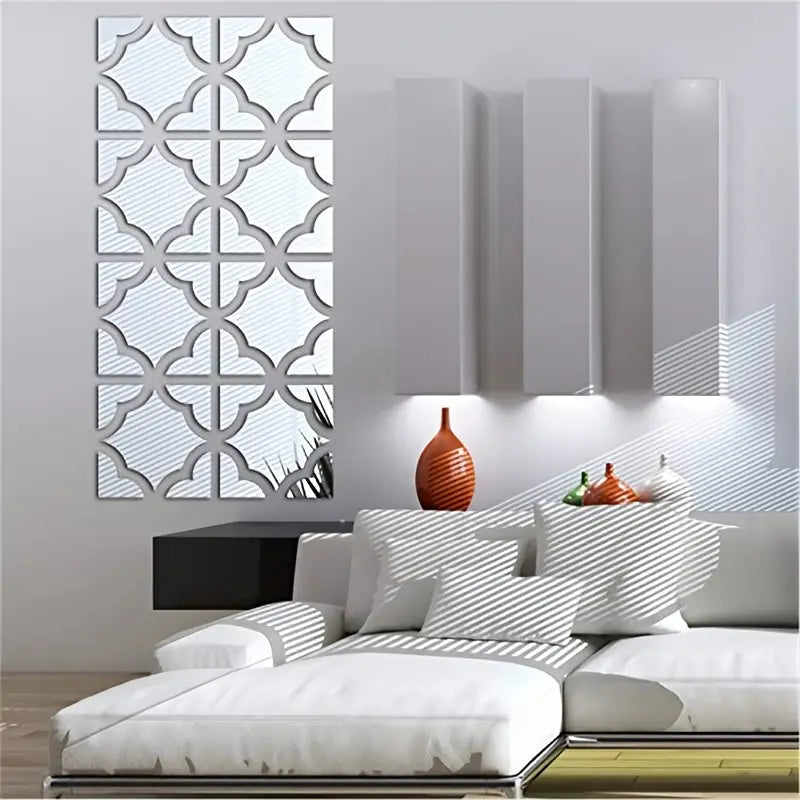 Shatterproof Acrylic Mirror Decorative Stickers