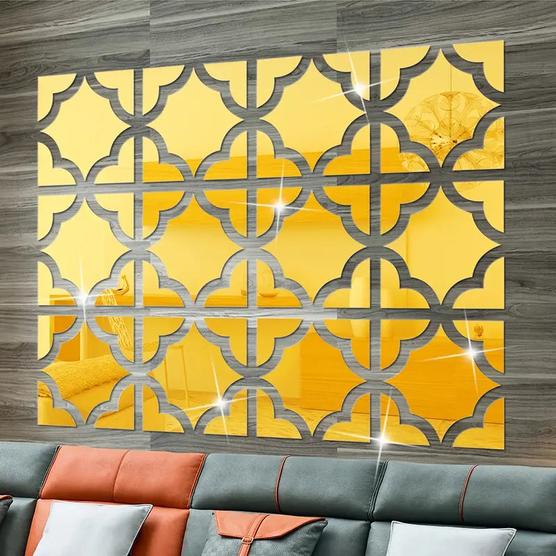 Shatterproof Acrylic Mirror Decorative Stickers